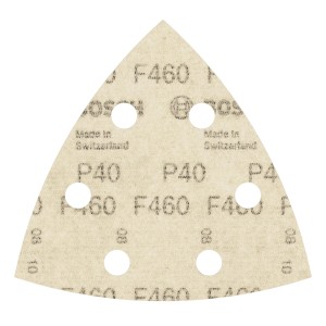 Bosch Delta-Schleifblatt F460, 5er-Pack, Körnung 40 für Holz und Farbe.