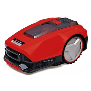 Einhell Freelexo Smart 750 Mähroboter in Rot und Schwarz. Automatisches Rasenmähen für bis zu 750 m².