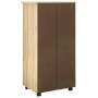 vidaXL Rollschrank Mit Rad Braun 53 x 39 x 103 cm Massivholz Kiefer 42032395_6