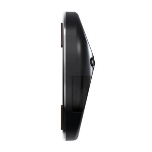 Schwarze Technaxx TX-353 elektronische Mini-Parkscheibe, Seitenansicht. Kompaktes Design für die Windschutzscheibe.