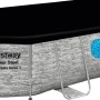 Bestway Stahlrahmenpool Set Power Steel Swim Vista, oval, 424x250x100 cm, grau, mit Abdeckung.