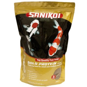 Velda SaniKoi Gold Protein Plus Teichfutter, 3mm Pellets im 3 Liter Sack.