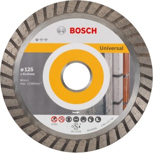Bosch Diamanttrennscheibe Standard Universal Turbo für Winkelschleifer, Ø 125 mm.