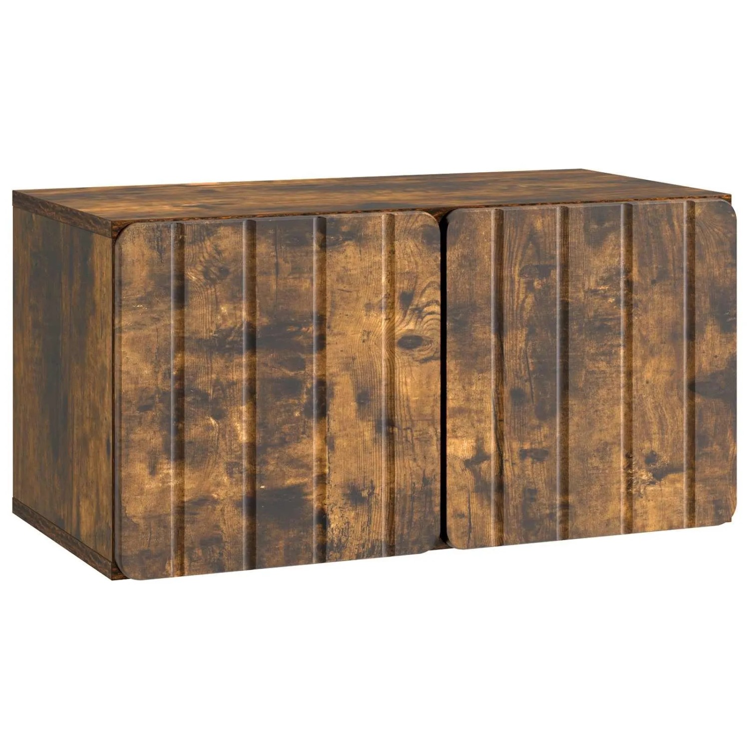 vidaXL Wandmontierter TV-Schrank Geräucherte Eiche 59,5 x 31 x 30 cm 898370