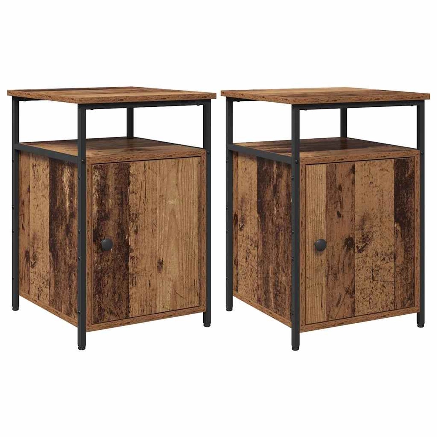 vidaXL Nachttisch Altholz Holzwerkstoff 879502 günstig online kaufen