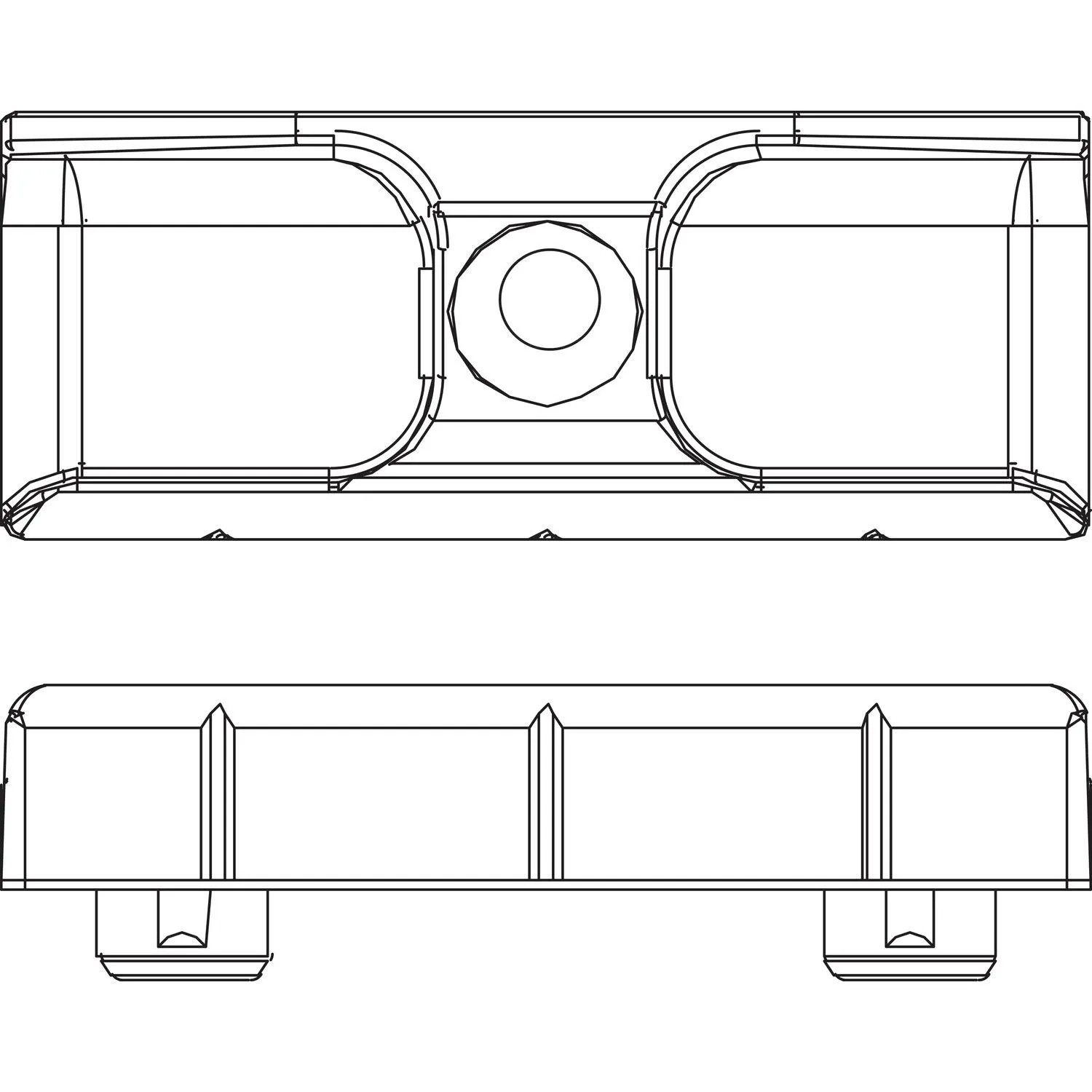 Maco Schließteil 12L Eurofalz 20mm 9V mit Positionszapfen 8x4mm Silber