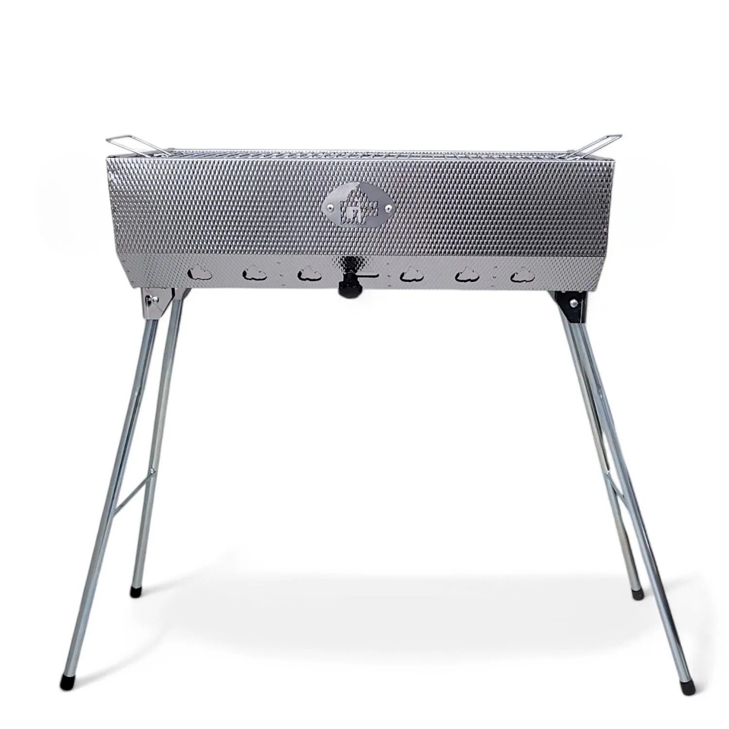 Grillpeter Mangal Taschkent Schaschlikgrill Edelstahl mit Grillrost