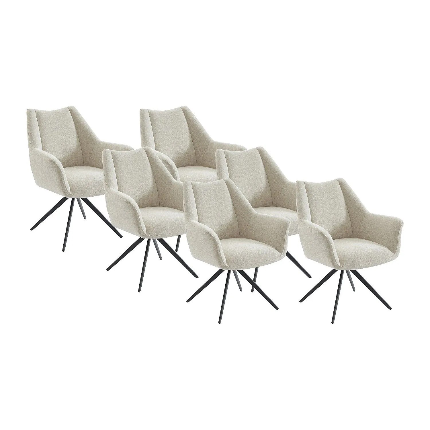 Vente-unique Stuhl Kardesa Beige 68.5 cm