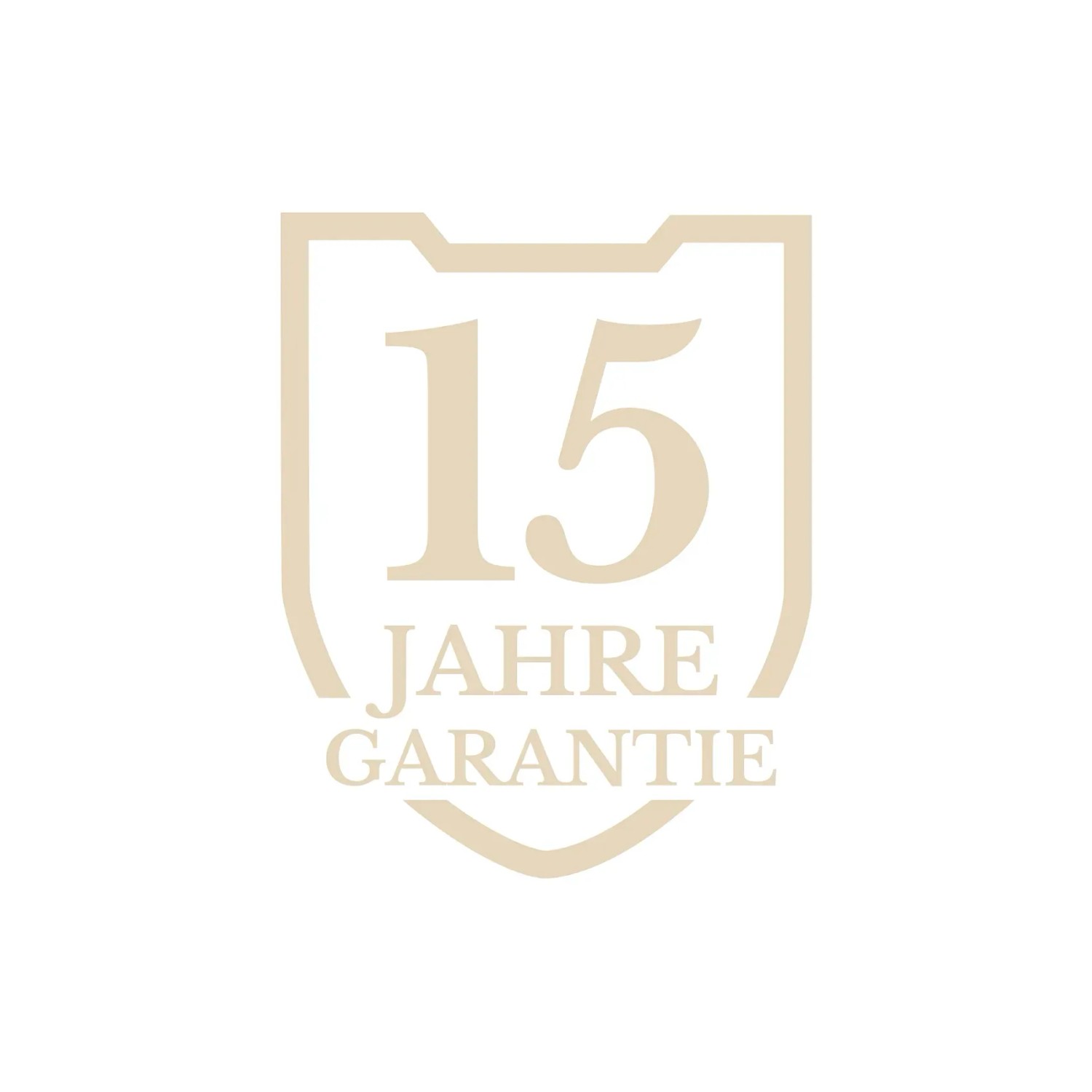 15 Jahre Garantie-Siegel für Kent & Stowe Gartenhandgeräte.
