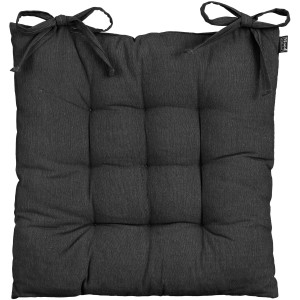 Schwarzes In the Mood Paddy Sitzkissen (46x46x7 cm) mit Befestigungsbändern.