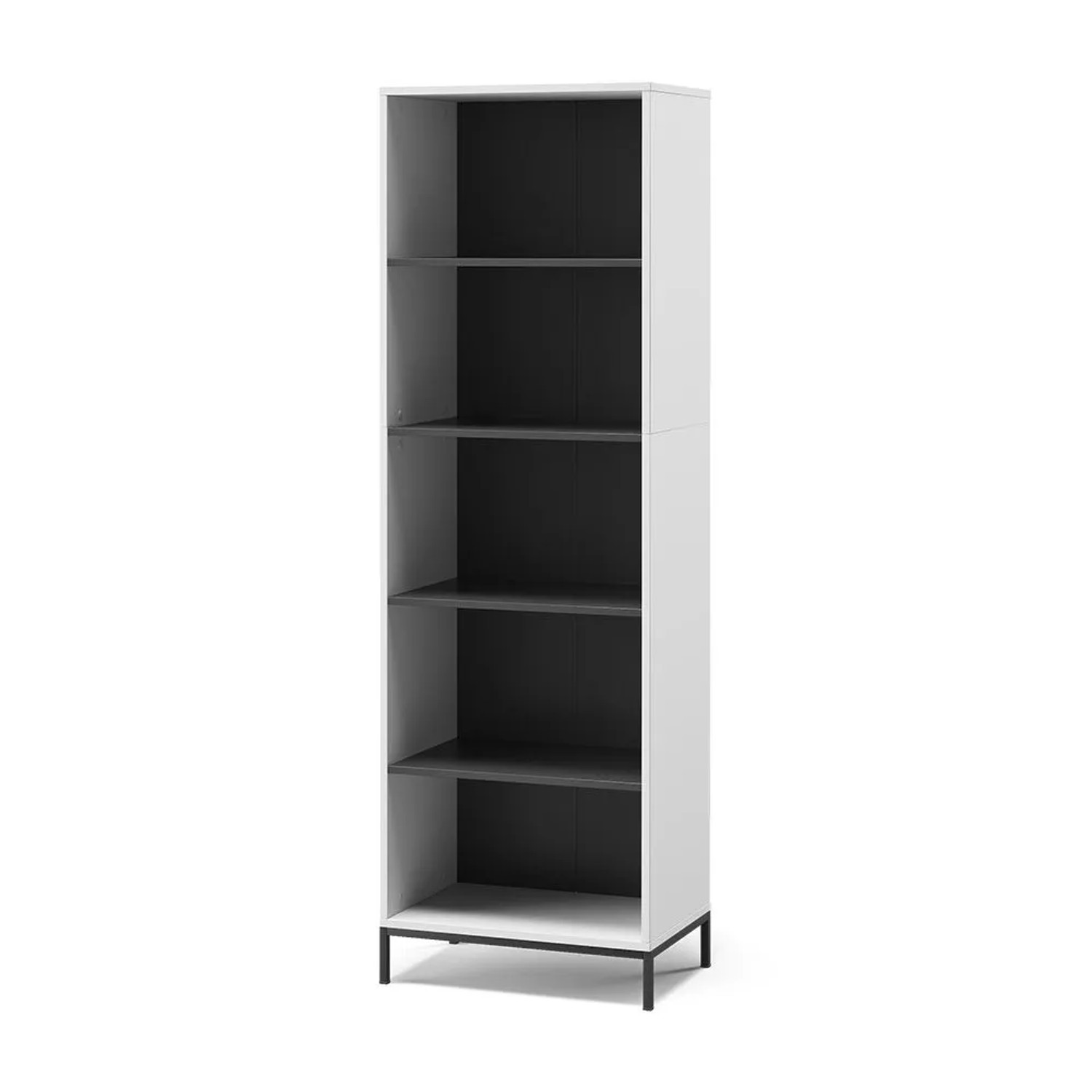 Vicco Bücherregal Eliza Weiß 60 x 180 mit 5 Fächern Art Nr 56420