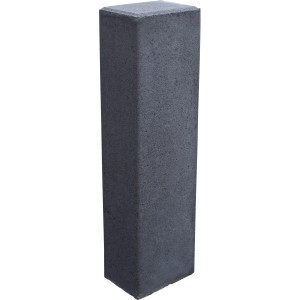 Anthrazitfarbene Rechteck-Palisade (60 cm) zur dekorativen Beet- und Wegeinfassung.