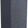 Anthrazitfarbene Rechteck-Palisade (60 cm) zur dekorativen Beet- und Wegeinfassung.