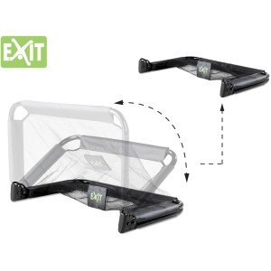 EXIT Pico Fußballtor Set, 2 schwarze, faltbare Tore (90x60cm) im Detail.