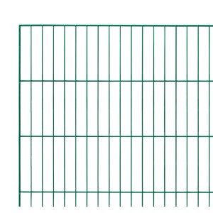 Grüner Einstabmattenzaun, 75x200 cm, für den Garten. Stabiler Zaun zur einfachen Montage.