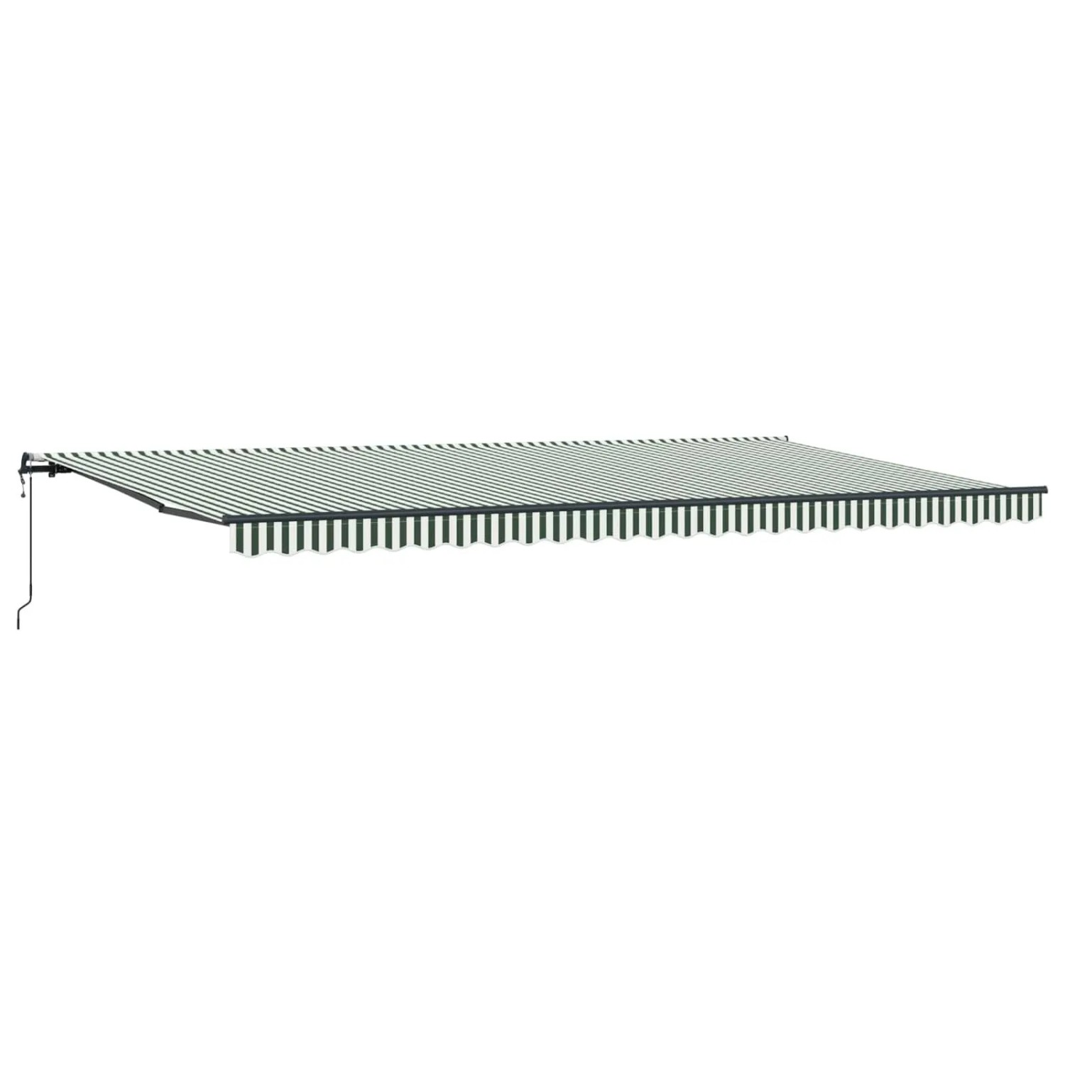 vidaXL Einziehbare Markise Grün und Weiß 600 x 300 cm 3331699