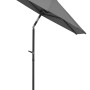 Schneider Balkonschirm, 150x150 cm, anthrazit mit Knickfunktion für flexible Beschattung.