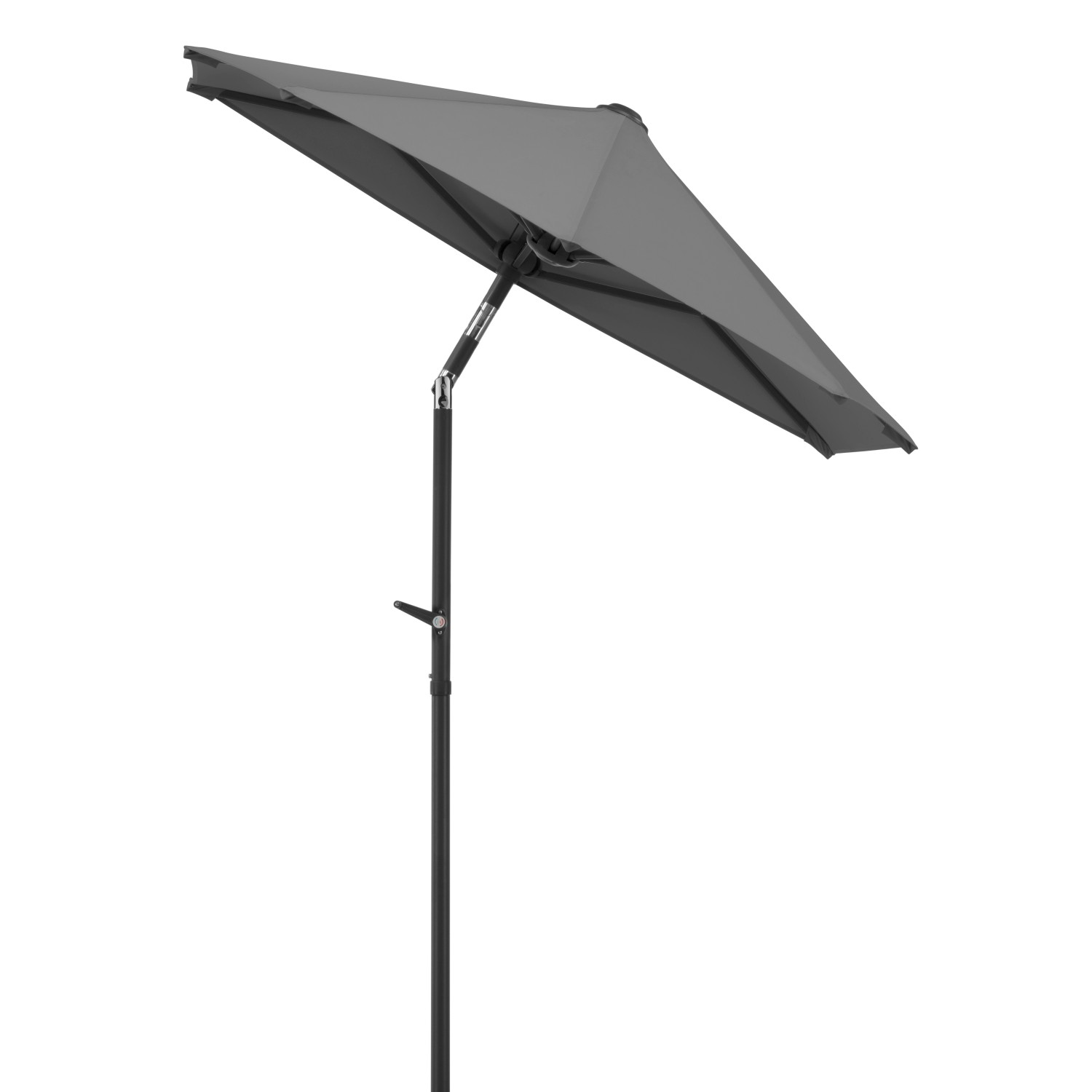 Schneider Balkonschirm, 150x150 cm, anthrazit mit Knickfunktion für flexible Beschattung.