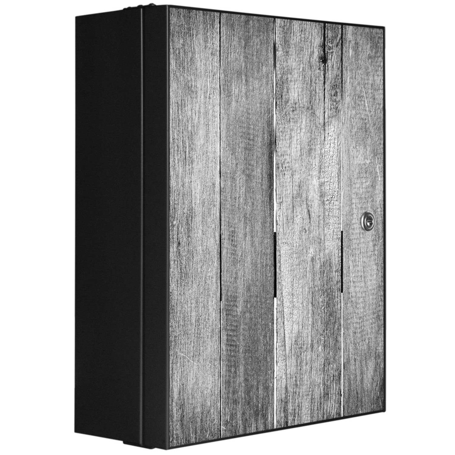 Banjado XXL Medizinschrank Abschliessbar 35x46x15cm Arzneischrank Anthrazit günstig online kaufen