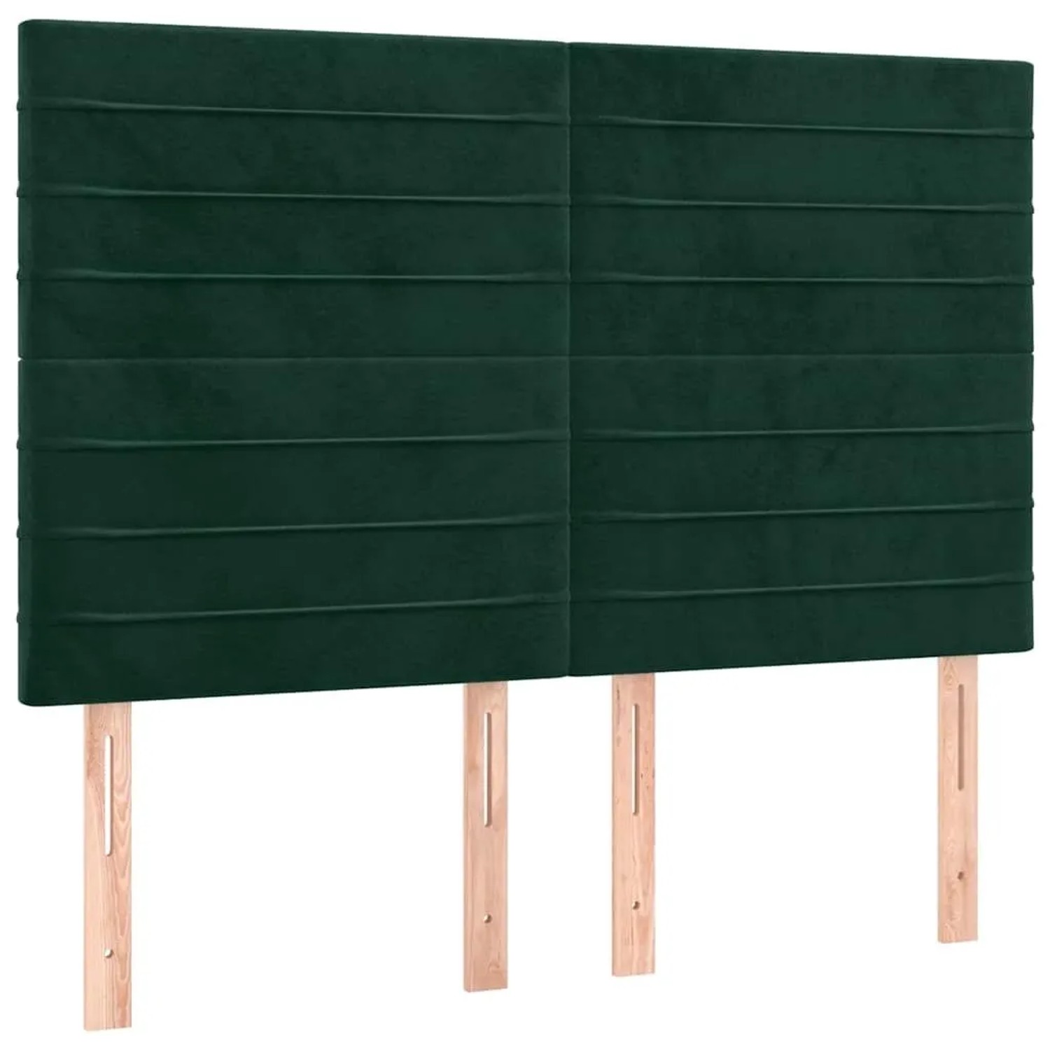 vidaXL Kopfteil Dunkelgrün 144x5x118/128 cm Samt 3116523