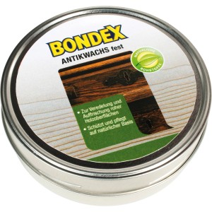 Dose Bondex Antik-Wachs Transparent, 250ml, für Holzoberflächen.