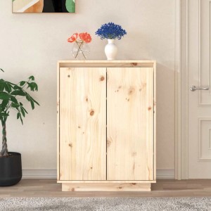 vidaXL Schuhschrank 60x35x80 cm Massivholz Kiefer 813530
