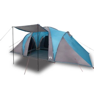 vidaXL Kuppel-Familienzelt 6 Personen Blau Wasserdicht 4009387