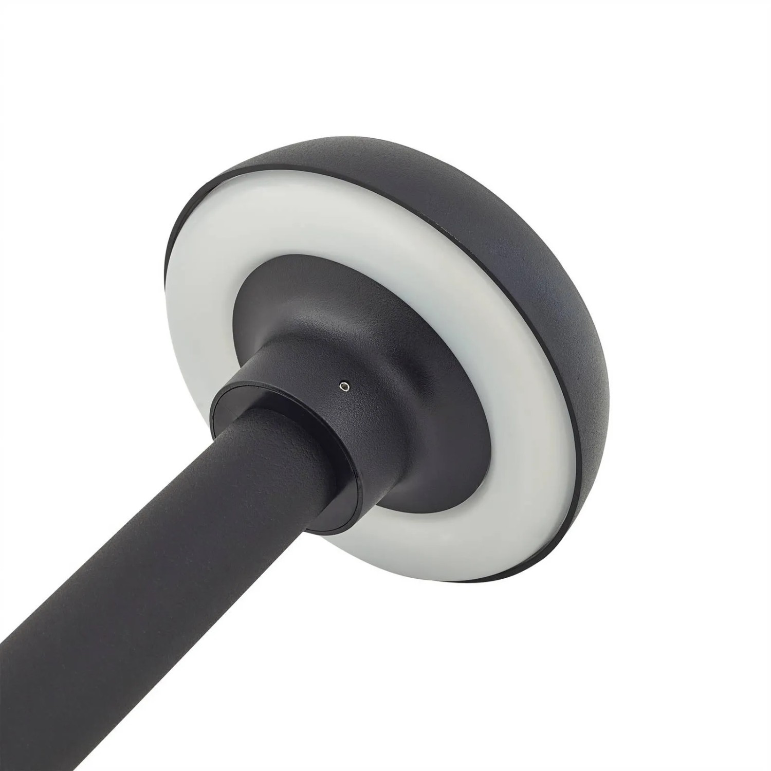 Lindby Brinca LED Solarleuchte, schwarz, mit Bewegungsmelder. Spritzwassergeschützt, ideal für Garten und Terrasse.