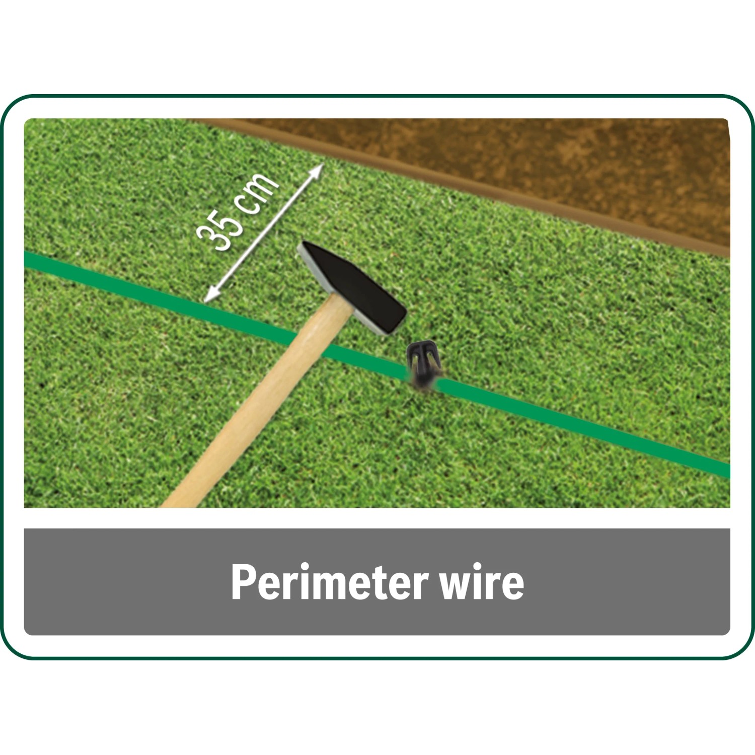 Bosch Fixierstifte zum Befestigen des Begrenzungsdrahts für Indego Mähroboter.
