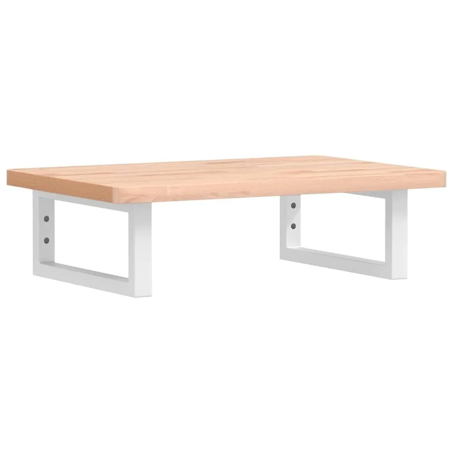 vidaXL Waschbeckenregal Wandmontage Stahl und Massivholz Buche 3302356 günstig online kaufen