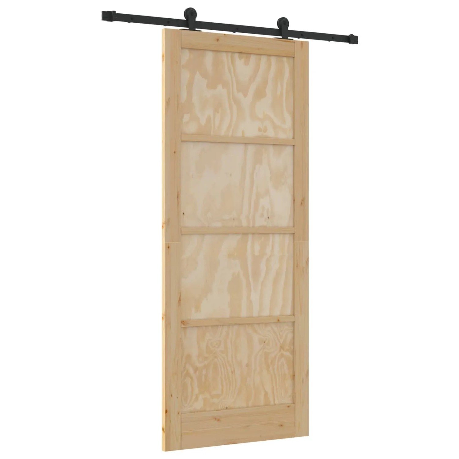 vidaXL Schiebetür ORKDAL Natur 86 x 211 cm Massives Kiefernholz 3445493