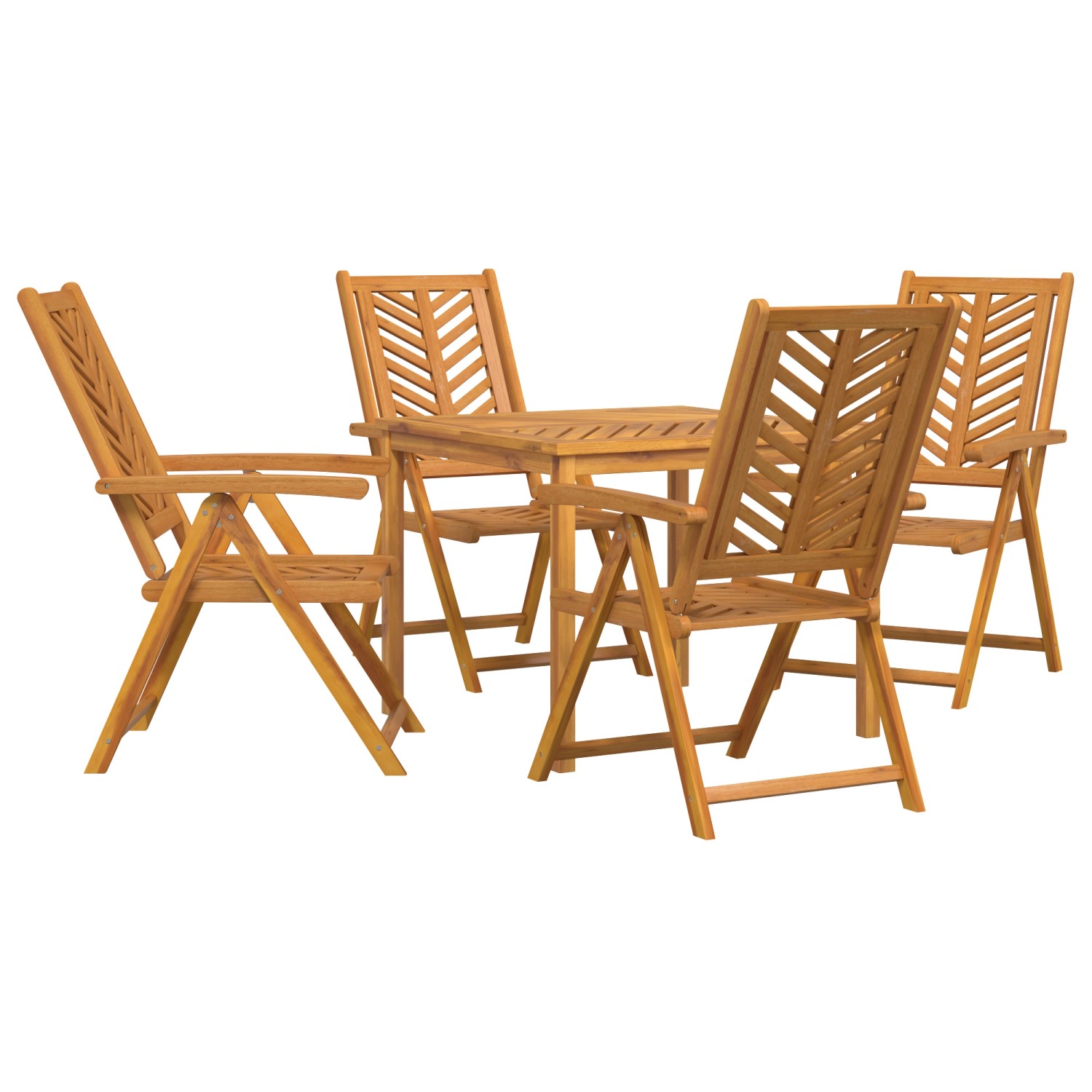 vidaXL 5-Teilige Garten Essgruppe Massivholz Akazie 3154122 günstig online kaufen