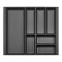 SOTECH ORGA-BOX-2 Besteckeinsatz Tiefe 462 mm Höhe 50,5 mm Für Nobilia Küchen Canvas Struktur Anthrazit Breite 509 mm