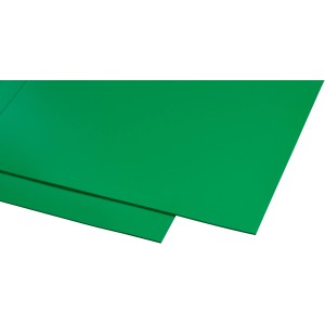 Grüne Guttagliss Hobbycolor Kunststoffplatte, 50x100cm, ideal für Bastelarbeiten.