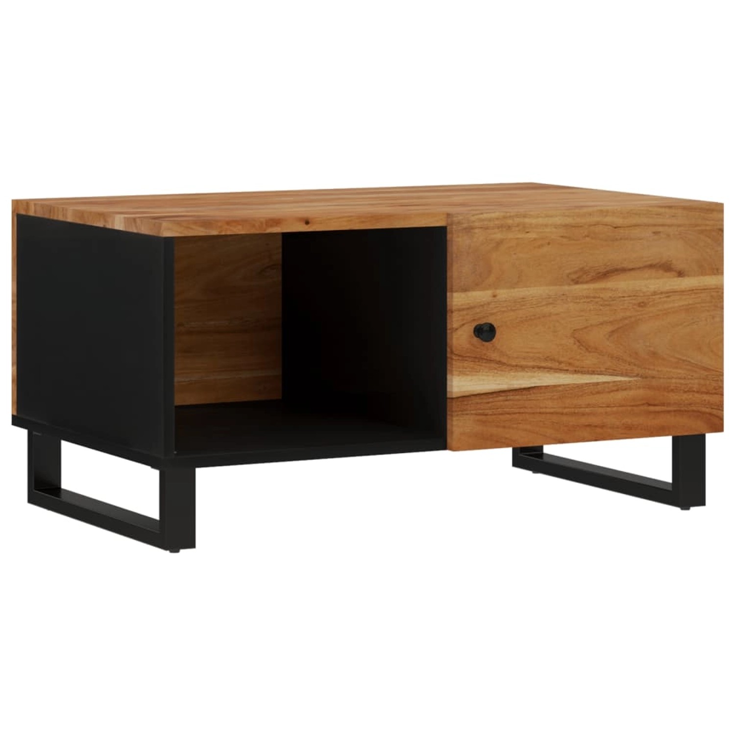 Vidaxl Couchtisch 80x50x40 Cm Massivholz Akazie & Holzwerkstoff günstig online kaufen