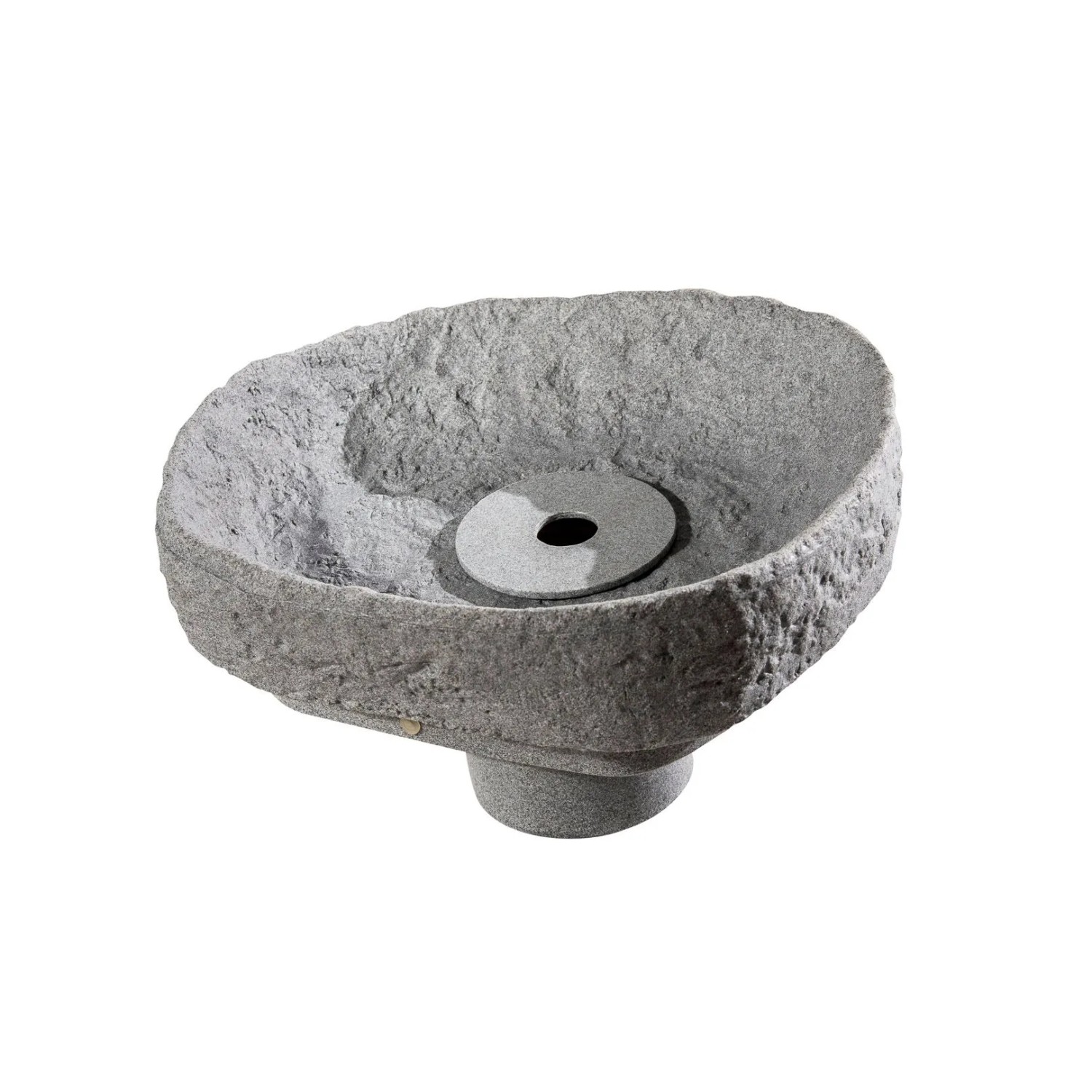 GreenLife Springbrunnen Set für Dekor Regenspeicher Hinkelstein in Granitgr günstig online kaufen