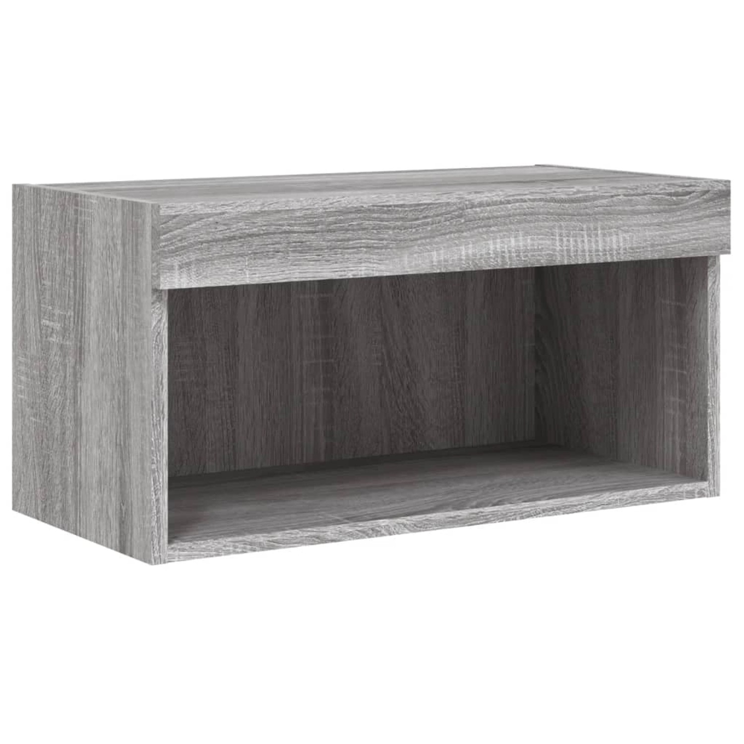 vidaXL TV-Schrank mit LED-Leuchten Grau Sonoma 60x30x30 cm 837137 günstig online kaufen
