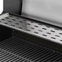 Detailaufnahme: Enders Gasgrill Chicago Next 4 R Turbo mit Warmhalterost und Grillrost.