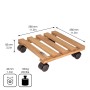 Wagner Multi Roller GH0631, Rolluntersetzer aus Palisanderholz mit 4 Rollen, 280x280mm, bis 100kg.