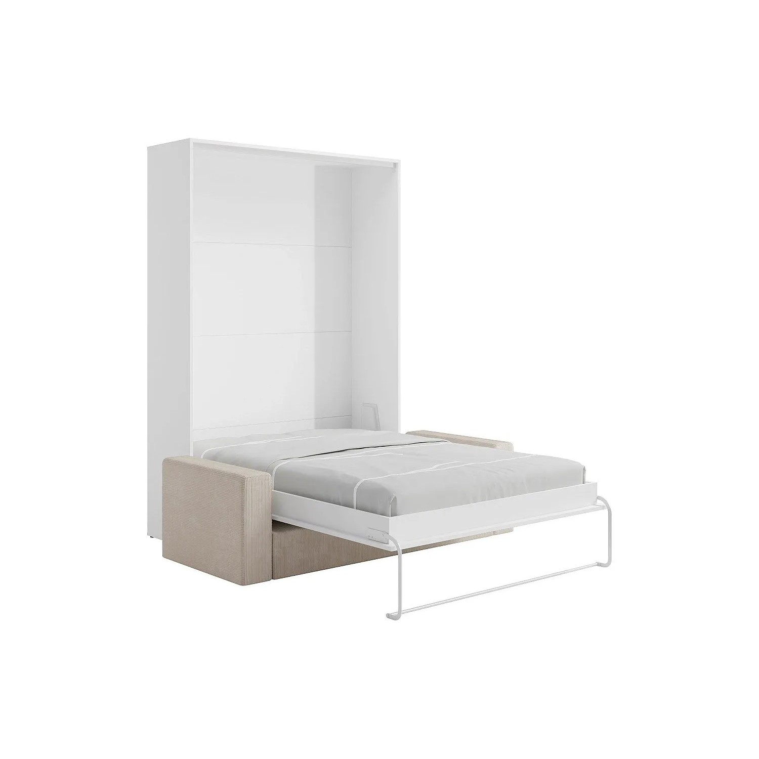 Vente-unique Schrankbett Beganio Weiß 180 cm