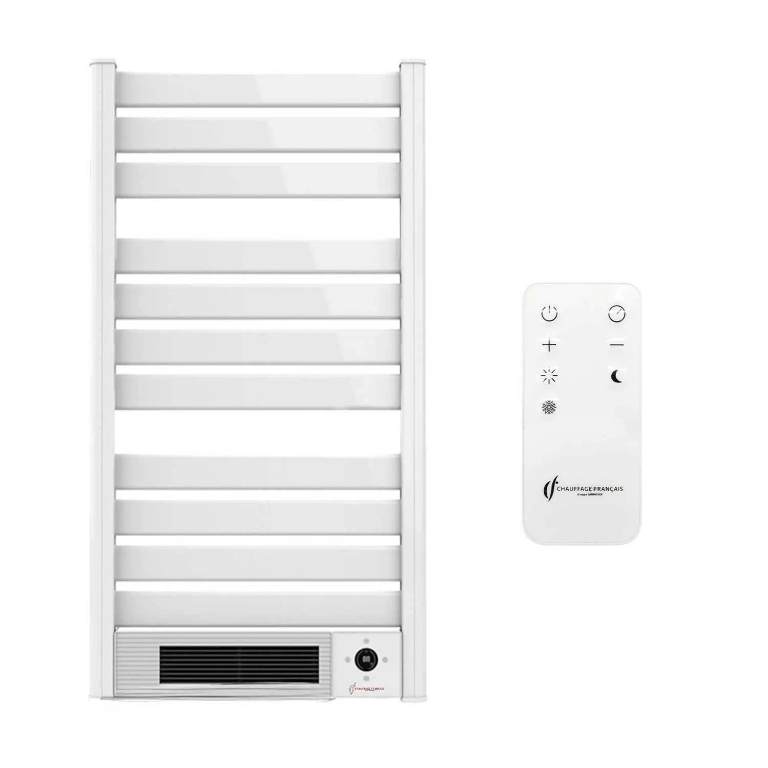 Sannover Elektrischer Handtuchtrockner mit Gebläse an der Wand Omiros 2000 W Weiß