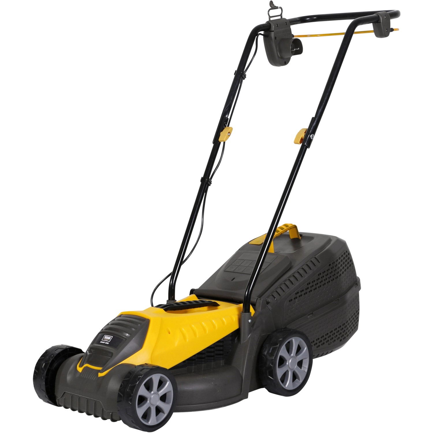 Texas Elektro-Rasenmäher Smart 3200, gelb/schwarz, mit Fangkorb.