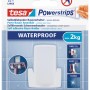 Tesa Rasiererhalter, weiß, selbstklebend und wasserfest für Bad und Dusche.