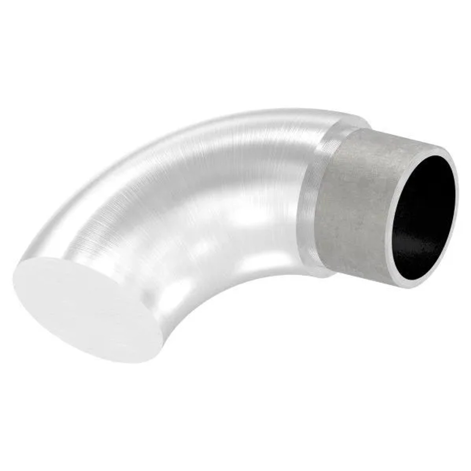FeNau Endbogen V2A 33,7x2,0 mm 90 Grad Flach