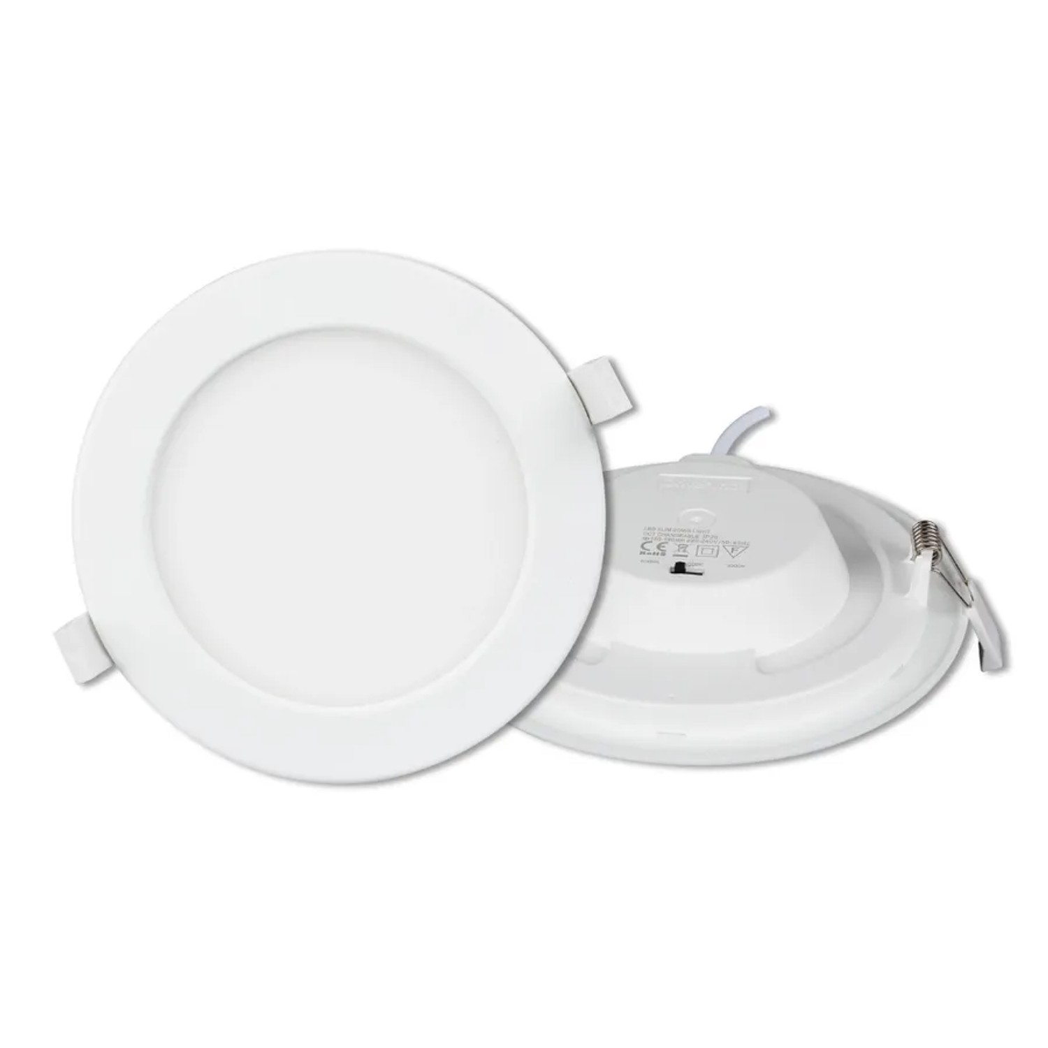 LUXULA LED Downlight CCT Einstellbare Einbauleuchte 18W 1880lm 3000K 4000K 6000K Rund Einbauspot Weiß