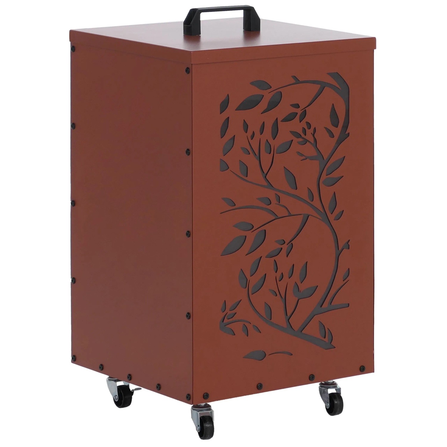 MCW Pelletbehälter Q30 Ranken 64x36x36cm Kupferfarben