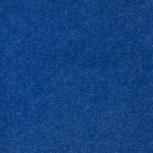Blauer Teppichboden Denver als Meterware, 400 cm breit.