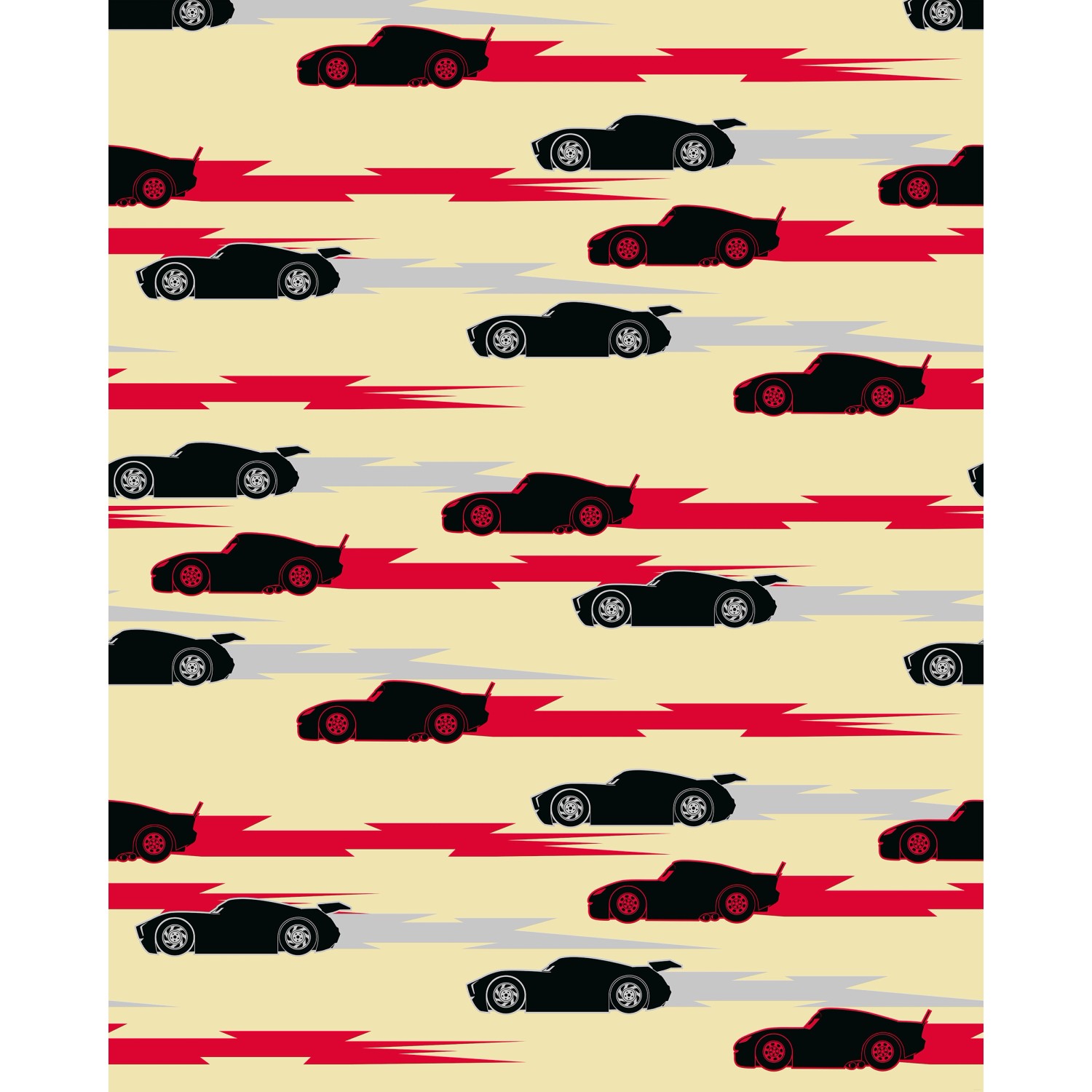 Komar Vlies Fototapete Disney and Pixar Cars Pattern Mehrfarbig günstig online kaufen