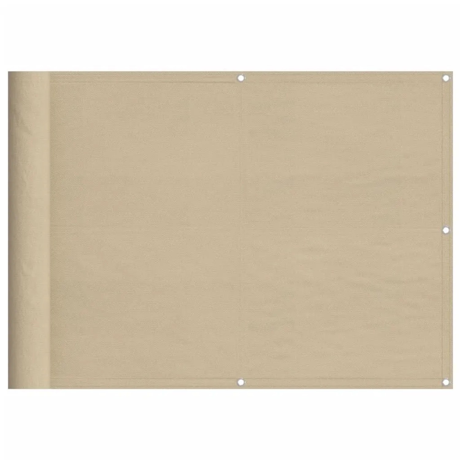 vidaXL Balkon-Sichtschutz Beige 75x700 cm 100 % Polyester-Oxford 4000172