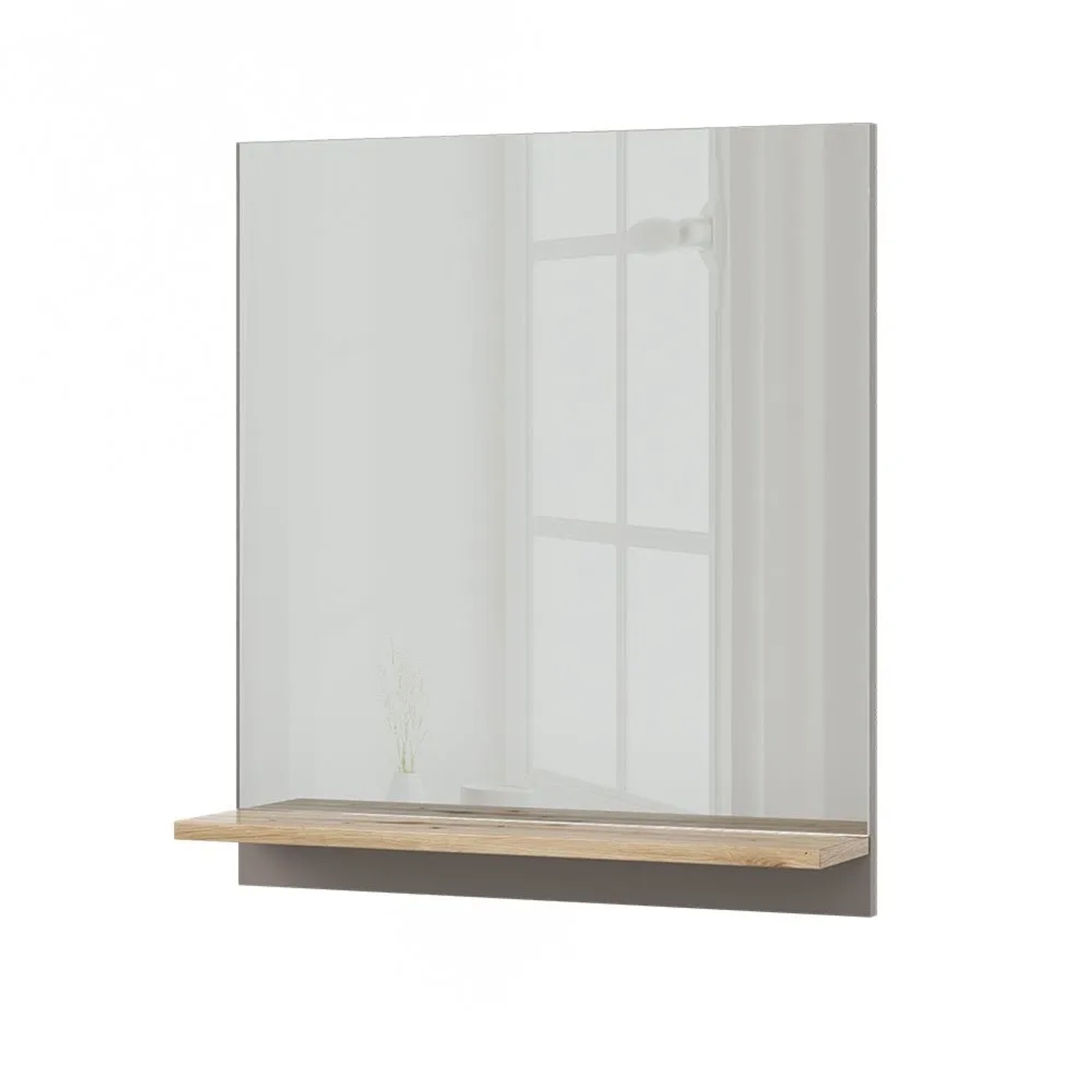 Vicco Badspiegel Marelle Greige 60 x 67 mit Regal Art Nr 47660